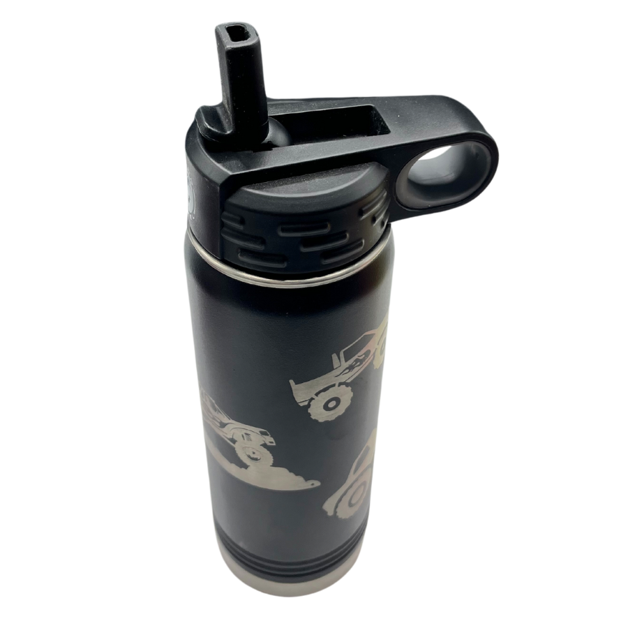 Stainless Steel Monster Truck Water Bottle | 20 oz | Multiple Colors | RCK Creations & More