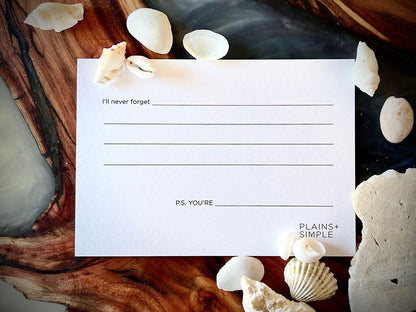 SALE | Simply Said From The Heart Postcard Set | 5 Cards | Plains + Simple