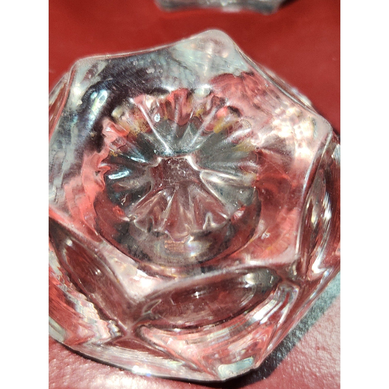 vintage pressed glass salt cellars set of 6