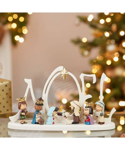 Peanuts Lighted Nativity pe1