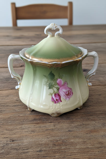 Vintage Porcelain Sugar Dish with Lid PT Germany