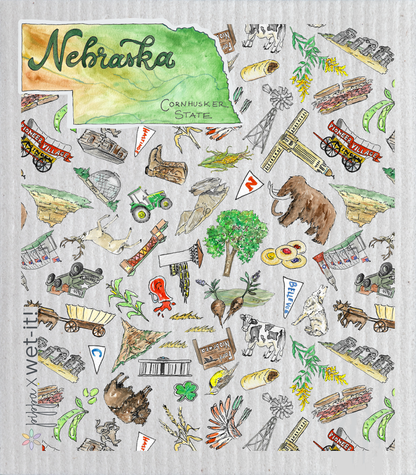 Nebraska Wet-it Swedish Dish Cloth x Pippa