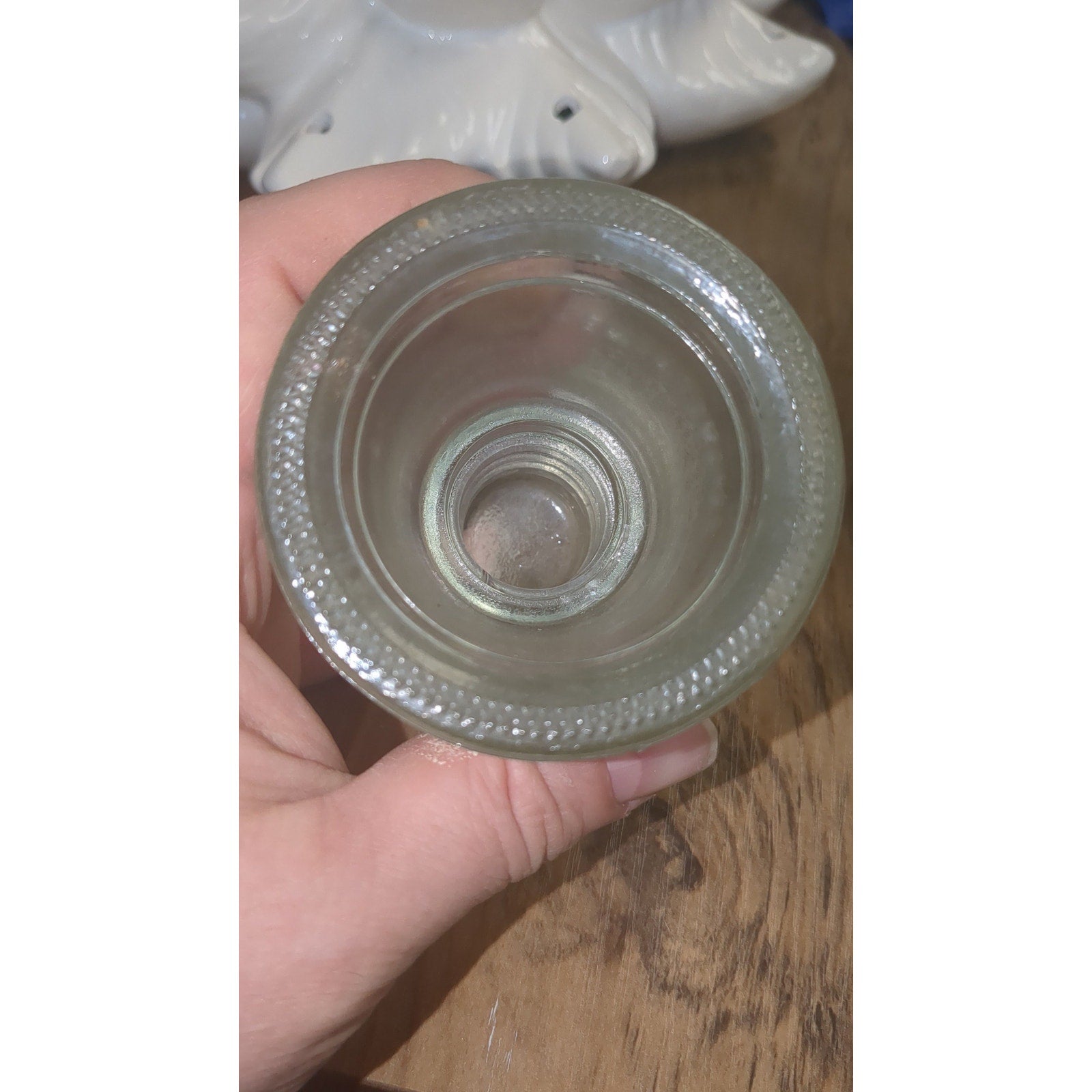 Vintage Hemingray Clear Glass Insulator #17 AS IS h617