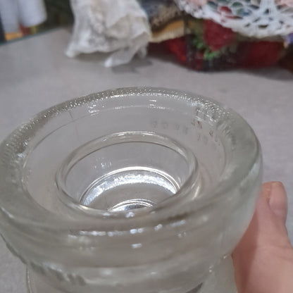 Vintage Insulator Hemingray Clear Glass #56 h656