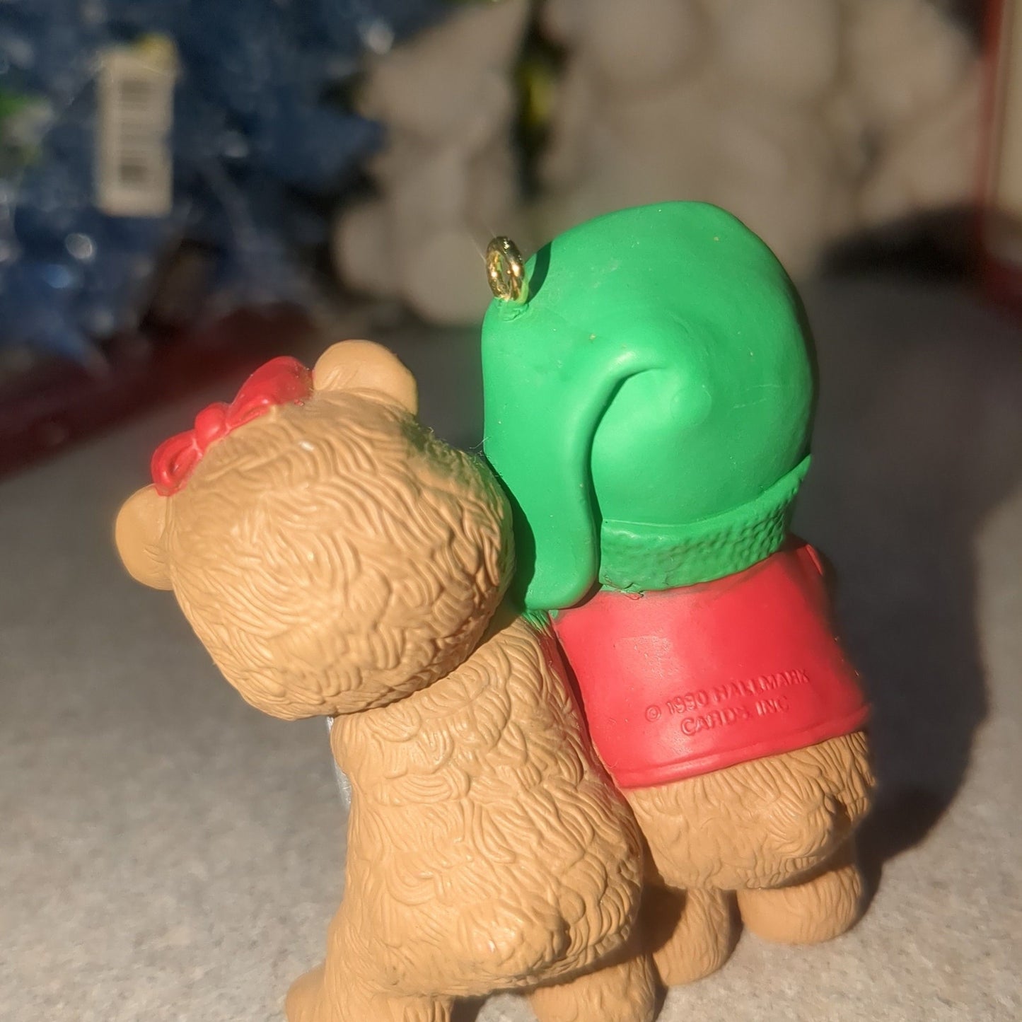 Vintage Hallmark Keepsake Ornament Mom and Dad 1990 Bear Mailbox in Box