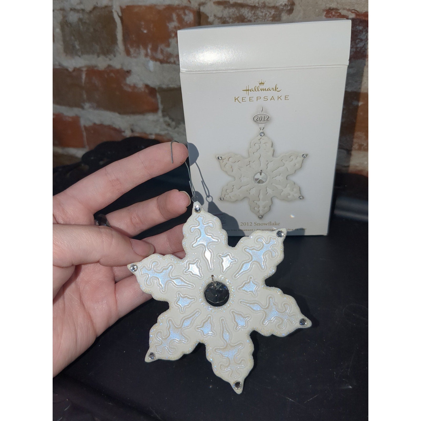 Hallmark Keepsake Ornament 2012 Porcelain Snowflake NIB ho8778