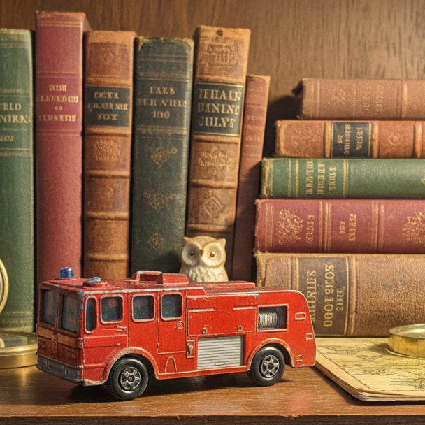 Vintage Firetruck Fire Engine Matchbox Merryweather 1969 Lesney England ft1