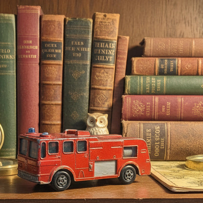 Vintage Firetruck Fire Engine Matchbox Merryweather 1969 Lesney England ft1