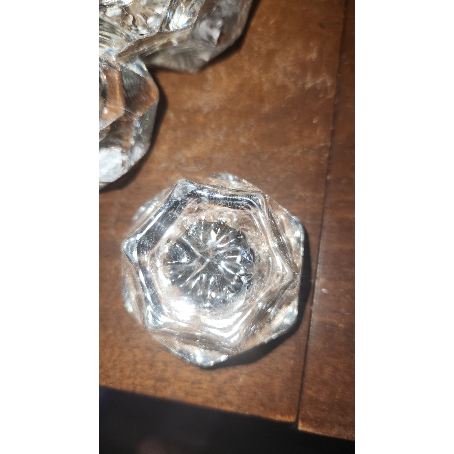 vintage pressed glass salt cellars set of 6