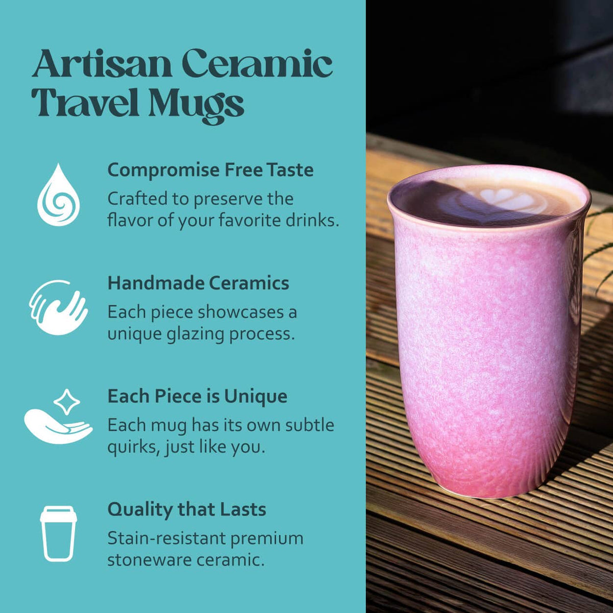 AstralBloom Ceramic Travel Mug – 12oz Travel Mugs for Coffee nc1