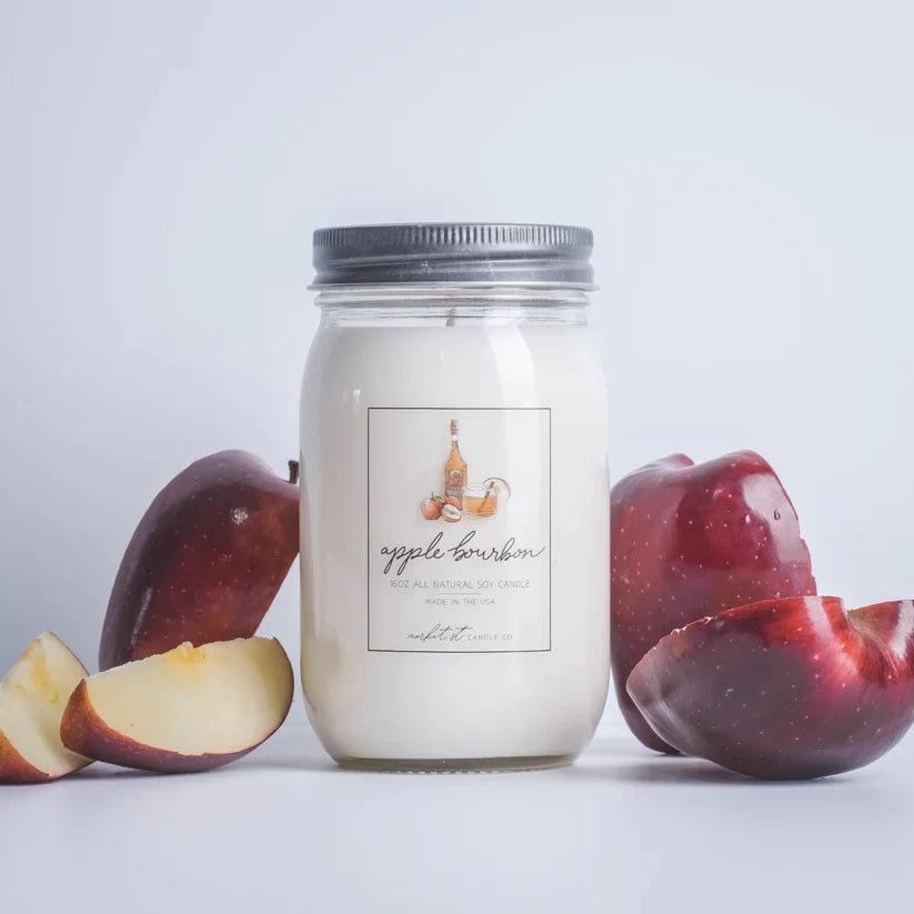 Apple Bourbon Candle | 16 oz | Bianchi Candle Co.
