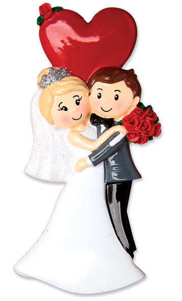 Wedding Ornament Tuxedo And Dress Wedding Couple wo05