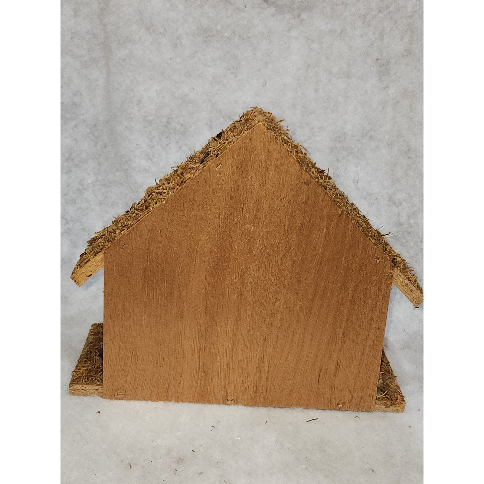 Vintage Celluloid Nativity in Wood Manger Holiday Trim Hong Kong
