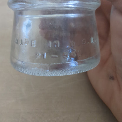 Vintage Hemingray 10 Glass Insulator 21-54 Made in U.S.A. H610
