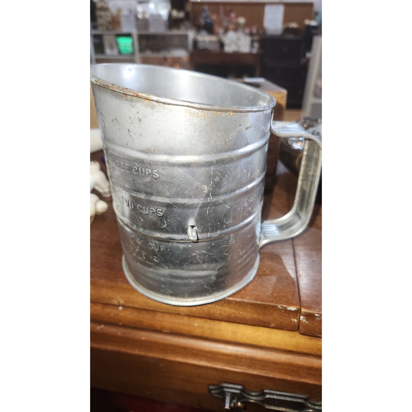 Vintage Bromwell's 3 Cup Flour Sifter fs5