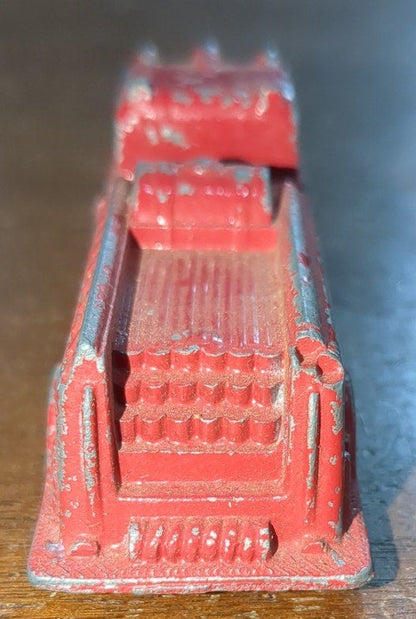 Vintage Midgetoy Red Diecast 3.5" Firetruck Pumper 1950s ft7