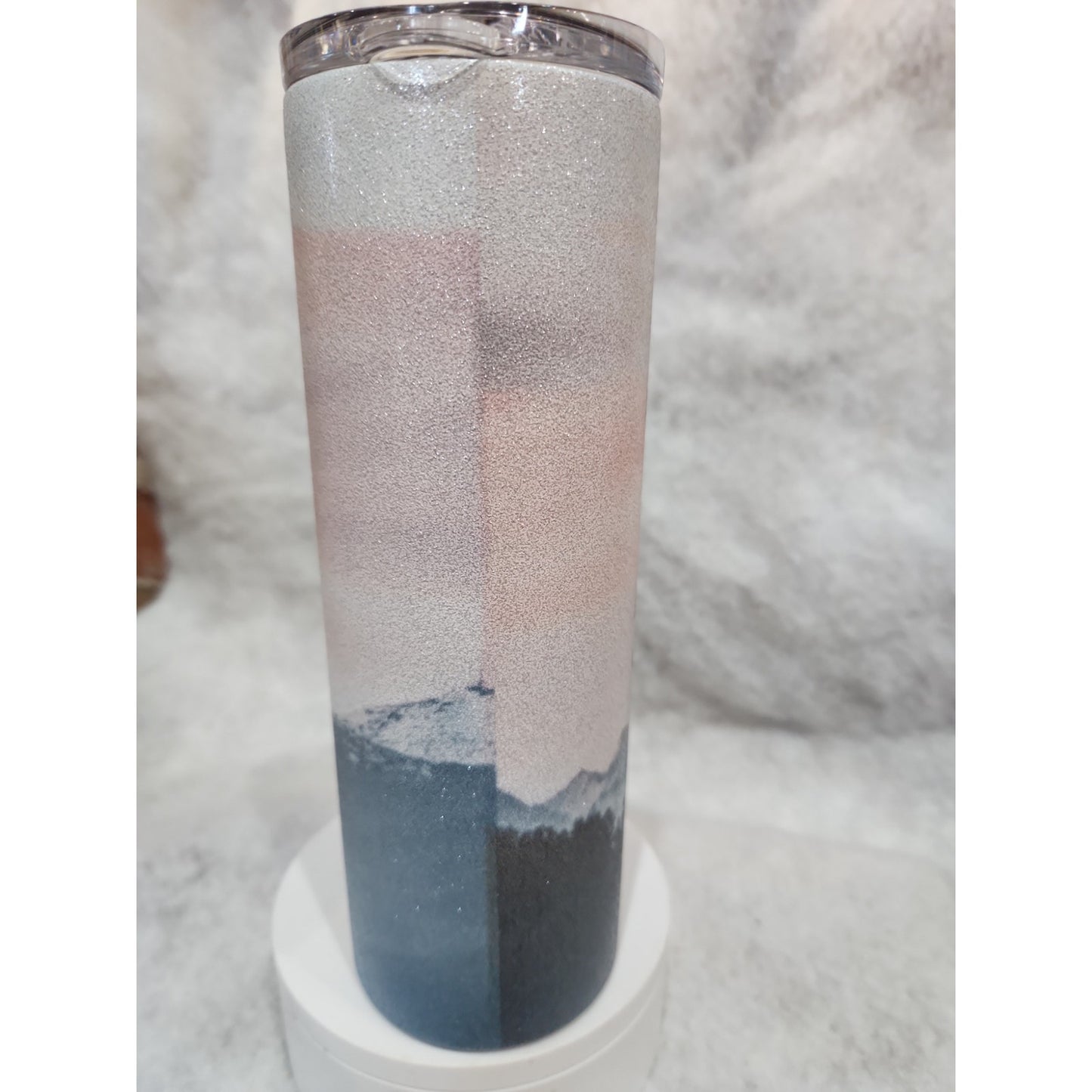 20 oz Stainless Steel Glitter Tumbler Life is Meant For Good Friends & Great Adventure tl6