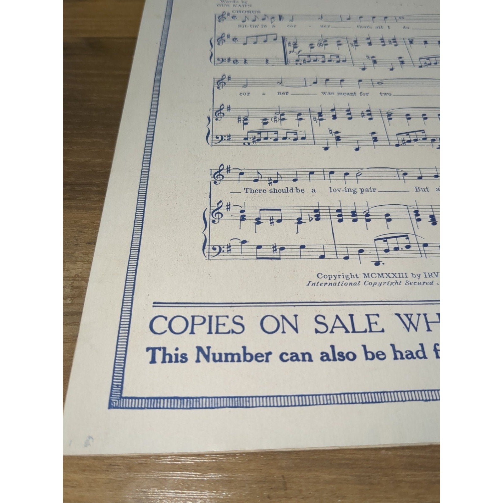 Vintage 1924 Sheet Music, "Oh, Baby - Don't Say No - Say Maybe" Irving Berlin