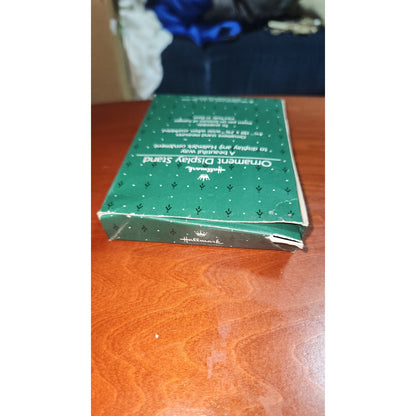 Vintage Hallmark Ornament Display Stand 1985 With Green Plastic Base