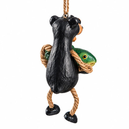 Bear With Fish Ornament | Bert Anderson Collection
