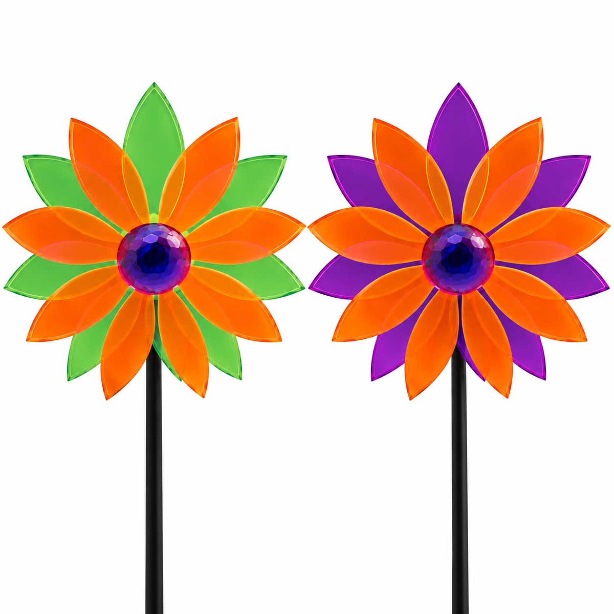 Flower Pinwheel Yard Decor | Multiple Colors | Glowing Creation