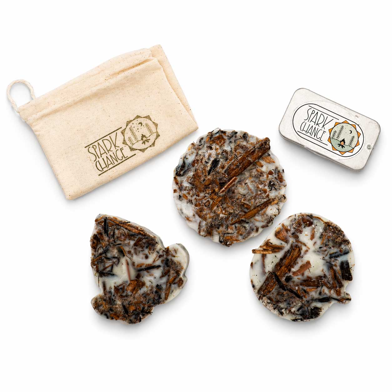 Organic Artisan Fire Starter Kit | Pack of 3 | Spark Change