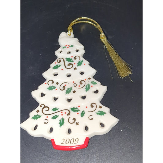 Lenox 2009 Annual Porcelain Ornament Joyous Tidings Tree Ornament NO BOX len22