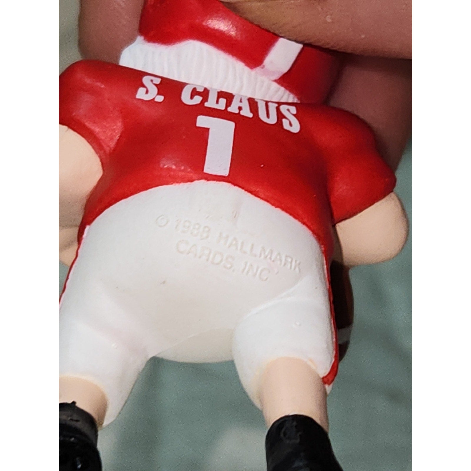 Vintage Hallmark Keepsake Ornament Holiday Hero Football Player 1988