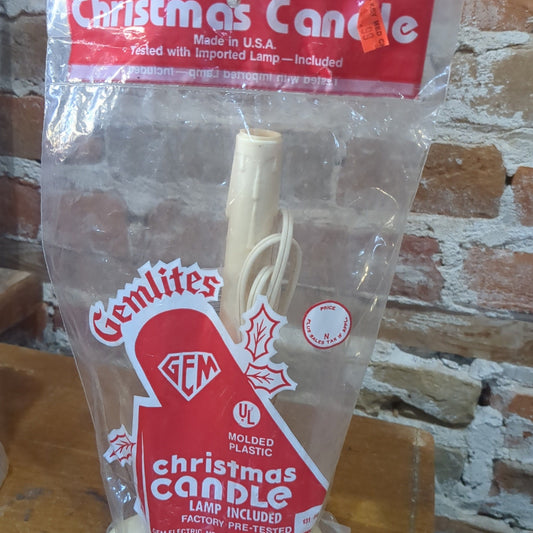 Vintage NOS Plastic Christmas Electirc Candle