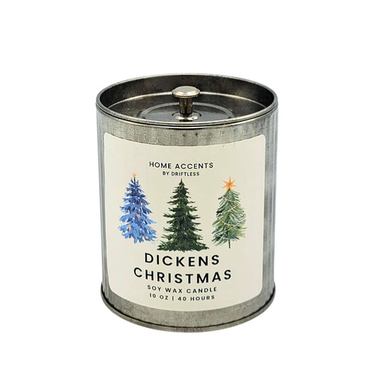 Dickens Christmas Farmhouse Soy Wax Candles - Holiday Decor    dc1