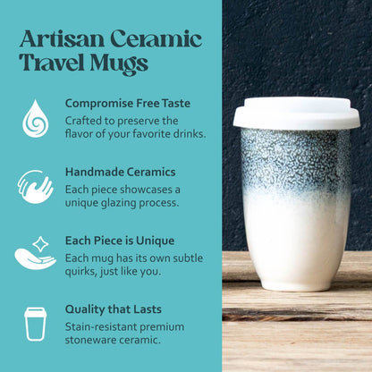 Glacier Ceramic Travel Cup 12oz nc5