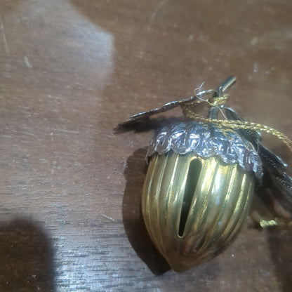 Fall1 smaller silver and gold acorn, bell ornament belt