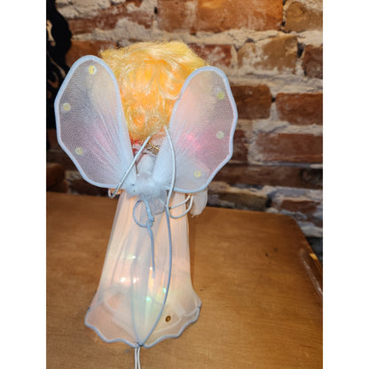 Vintage 10 light Angel Flashing Treetop Tree Topper Works Does Not Flash tt45