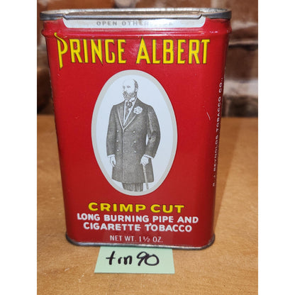 Vintage Prince Albert Tobacco Tin Pipe and Cigarette 1 1/2 oz R J Reynolds Tobacco Co. Winston-Salem N.C 91
