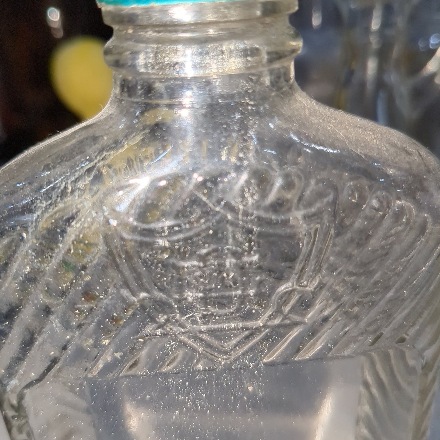 Vintage Liquor Bottle Glenmore Bourbon Clear Glass vlb2 g67
