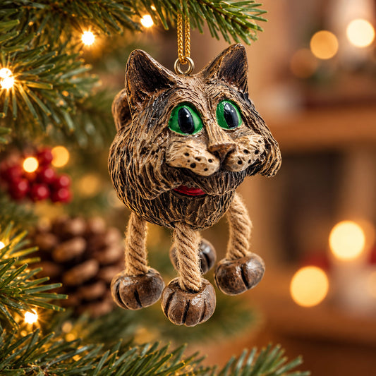 Grey Striped Cat Ornament | Bert Anderson Collection
