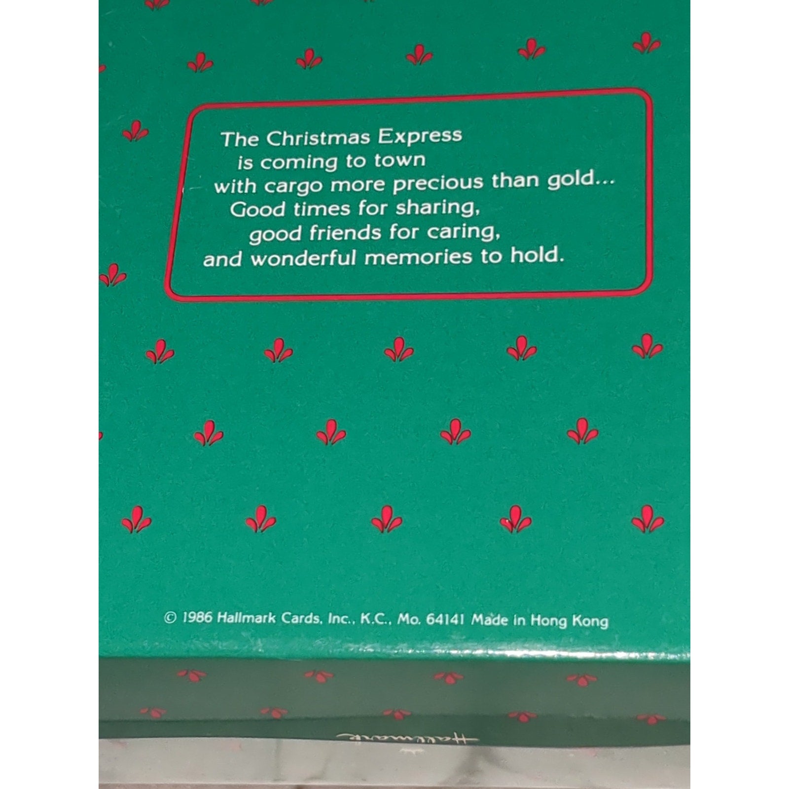 Vintage Hallmark Keepsake Ornament The Locomotive #5 in the Tin Locomotive Series 1986 hh287