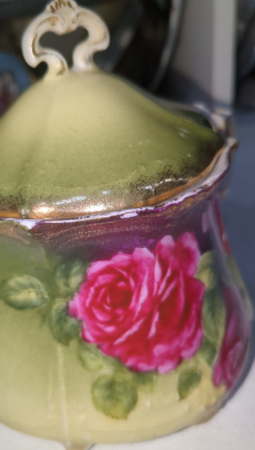 Vintage Porcelain Sugar Dish with Lid PT Germany