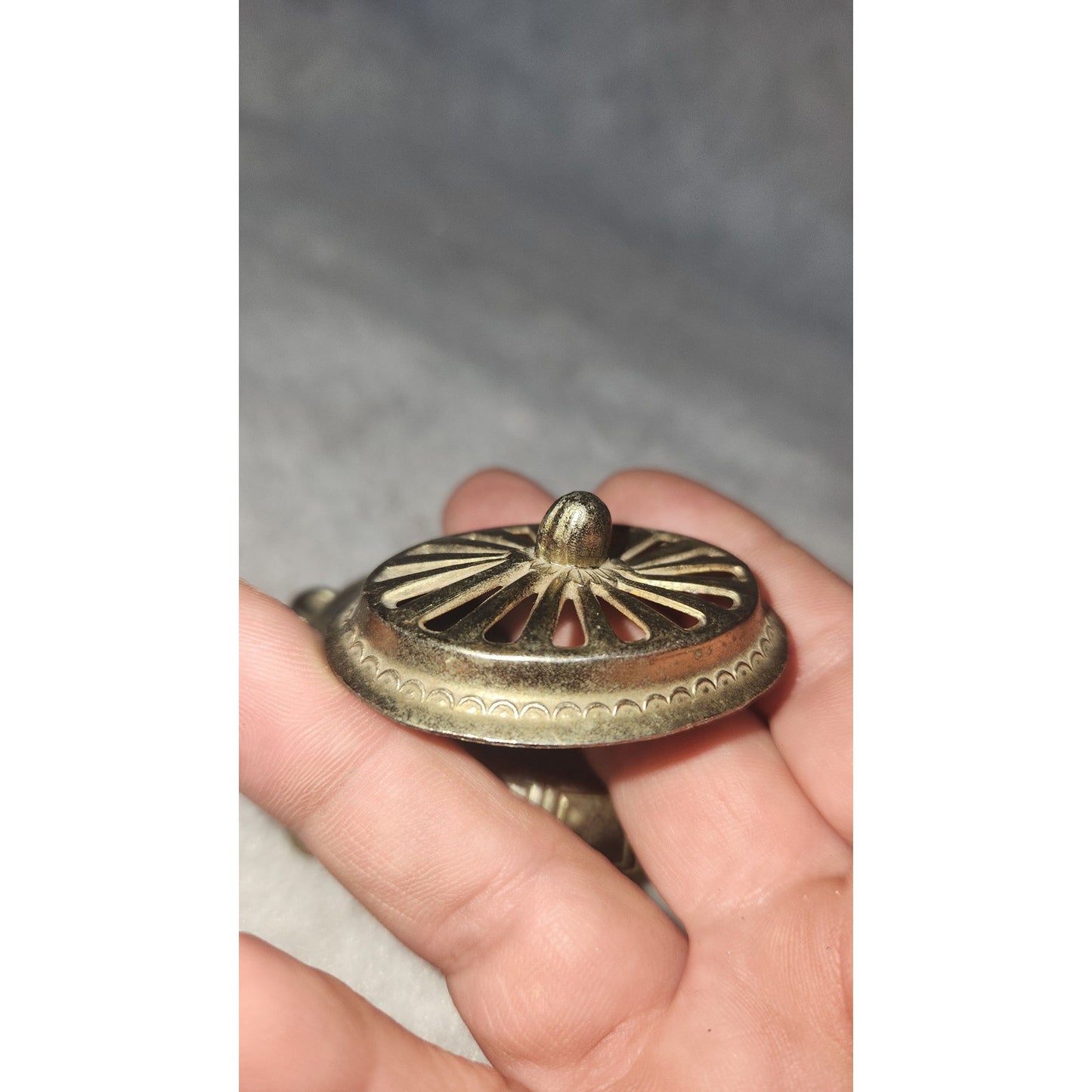 Vintage Brass Turtle Incense Holder br54