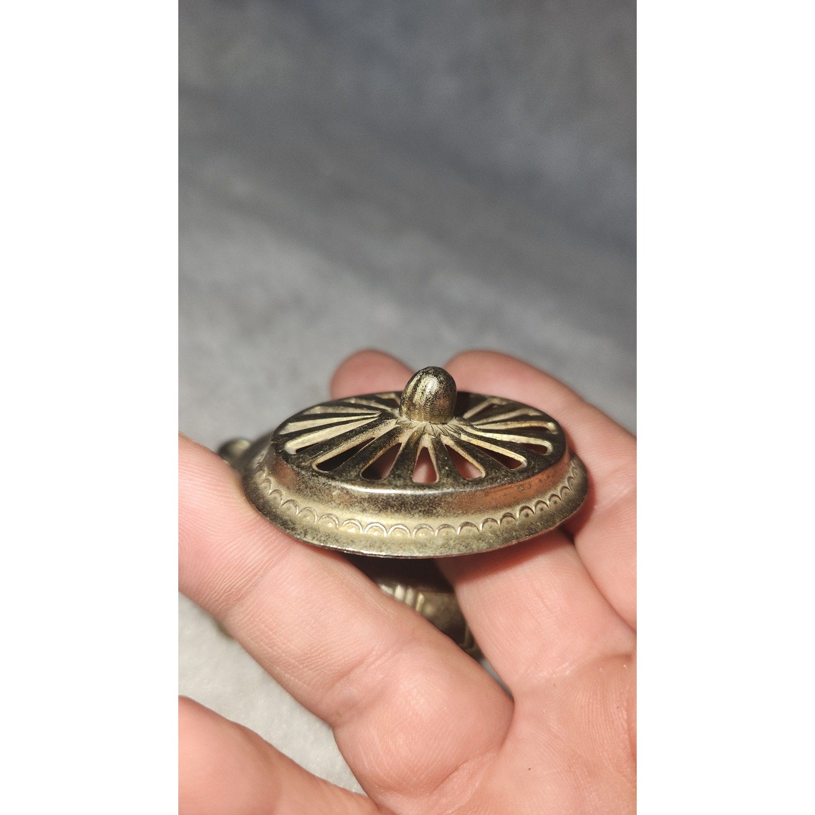 Vintage Brass Turtle Incense Holder br54