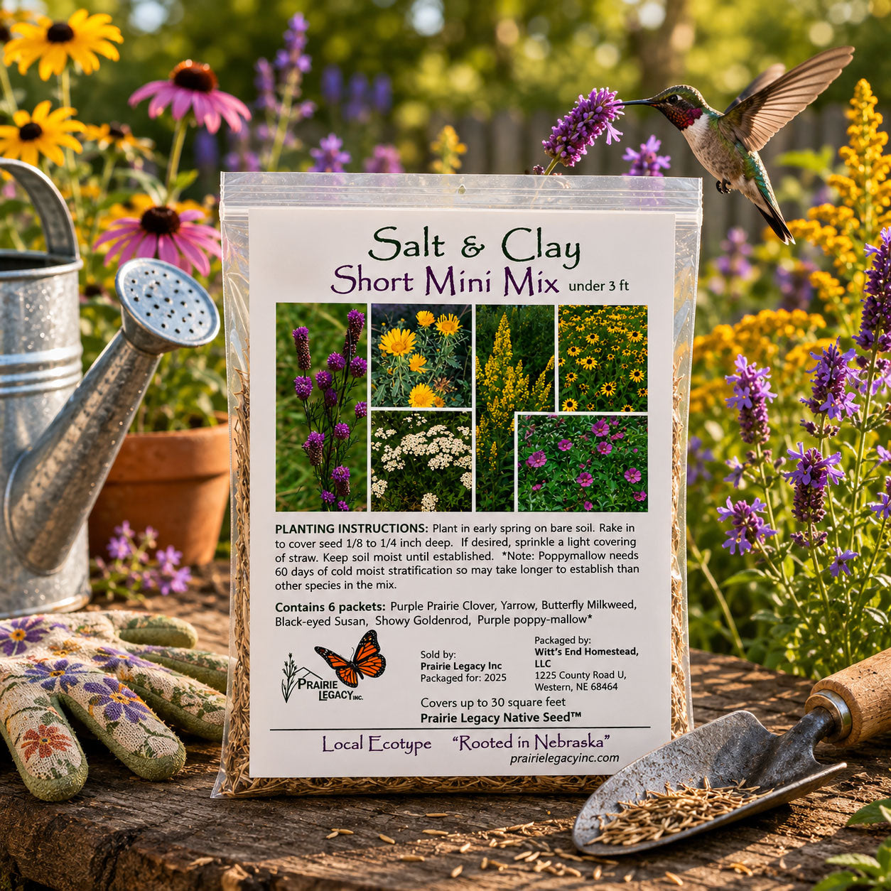 Mini Native Short Salt & Clay Seed Mix | Prairie Legacy Inc.