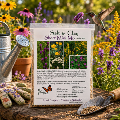 Mini Native Short Salt & Clay Seed Mix | Prairie Legacy Inc.