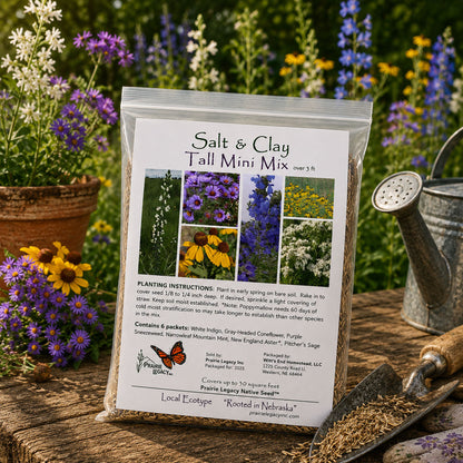 Mini Native Tall Salt & Clay Seed Mix | Prairie Legacy Inc.