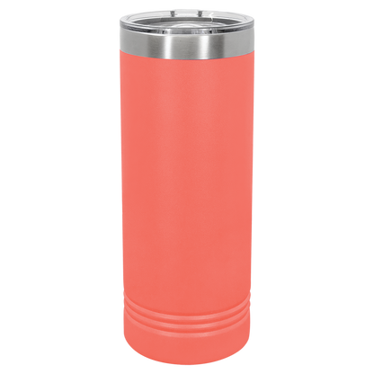 Skinny Tumbler with Slider Lid | 22 oz | Multiple Colors | Customizable | RCK Creations & More