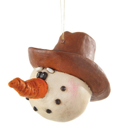 Cowboy Snowman Ornament | Bert Anderson Collection