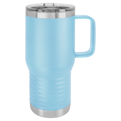 Insulated Travel Mug with Handle | 20 oz | Customizable | RCK Creations & More