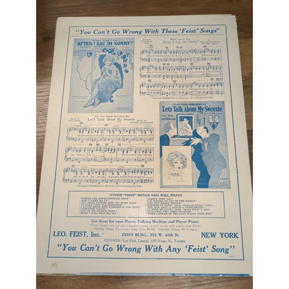 1926 That's Why I Love You Vtg Sheet Music Fox Trot Ballad W Donaldson Paul Ash