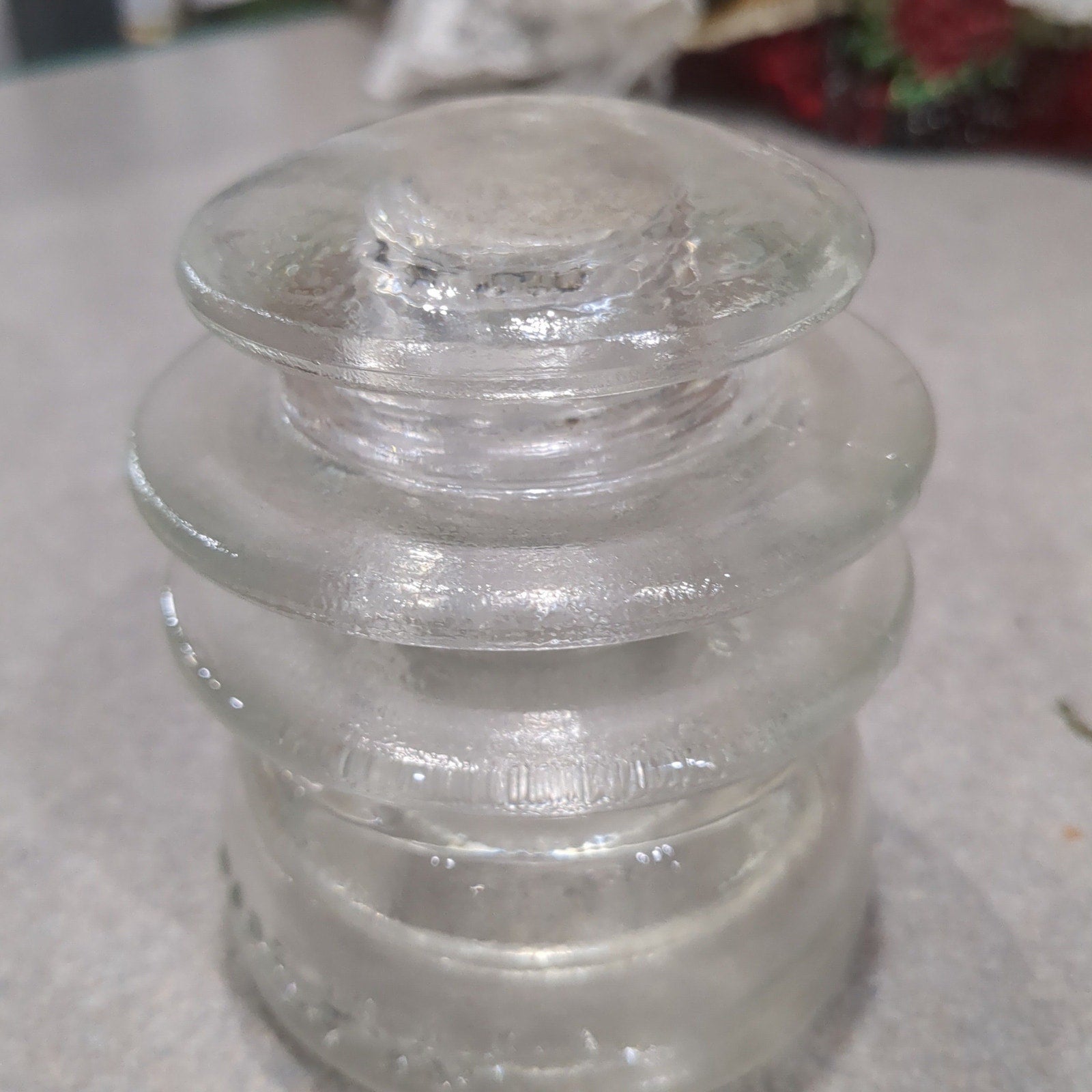 Vintage Insulator Hemingray Clear Glass #56 h656