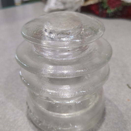 Vintage Insulator Hemingray Clear Glass #56 h656