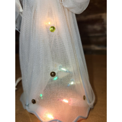 Vintage 10 light Angel Flashing Treetop Tree Topper Works Does Not Flash tt45